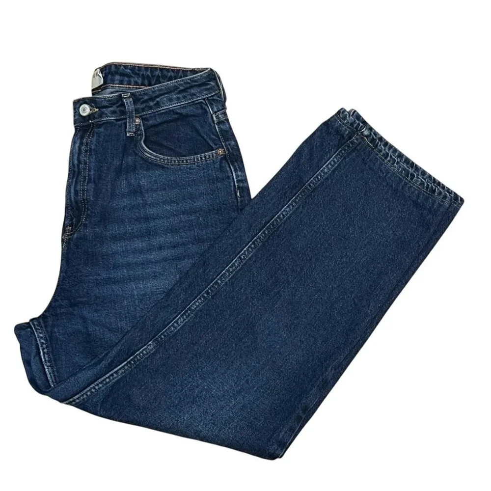 We The Free People The Pacifica High Rise Slim Straight Leg Jeans Women Size 31 - Picture 13 of 14